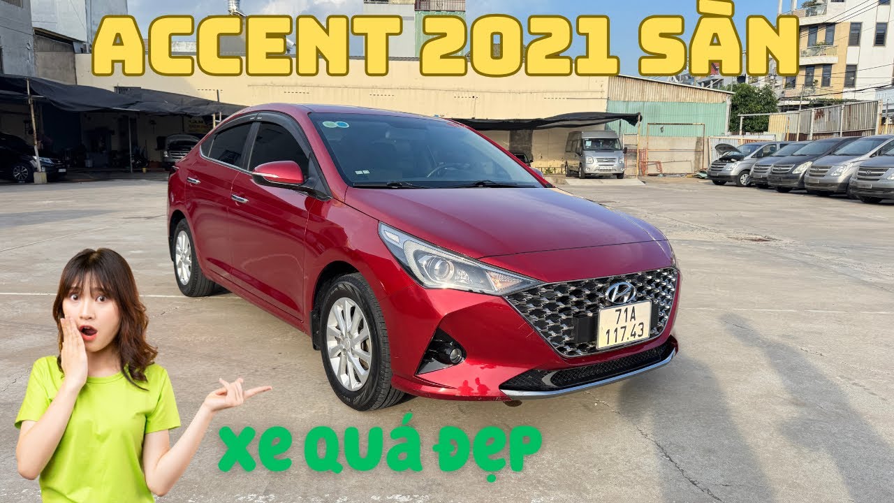 Hyundai Accent 2021 số sàn màu đỏ, 1 chủ từ đầu giá tốt