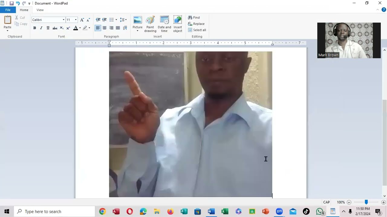 HOW TO INSERT PHOTO IN WORDPAD
