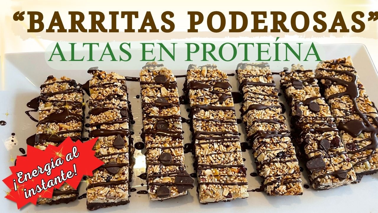Barritas Poderosas | Avena + Quinoa + Semillas (Energía Natural al Instante)