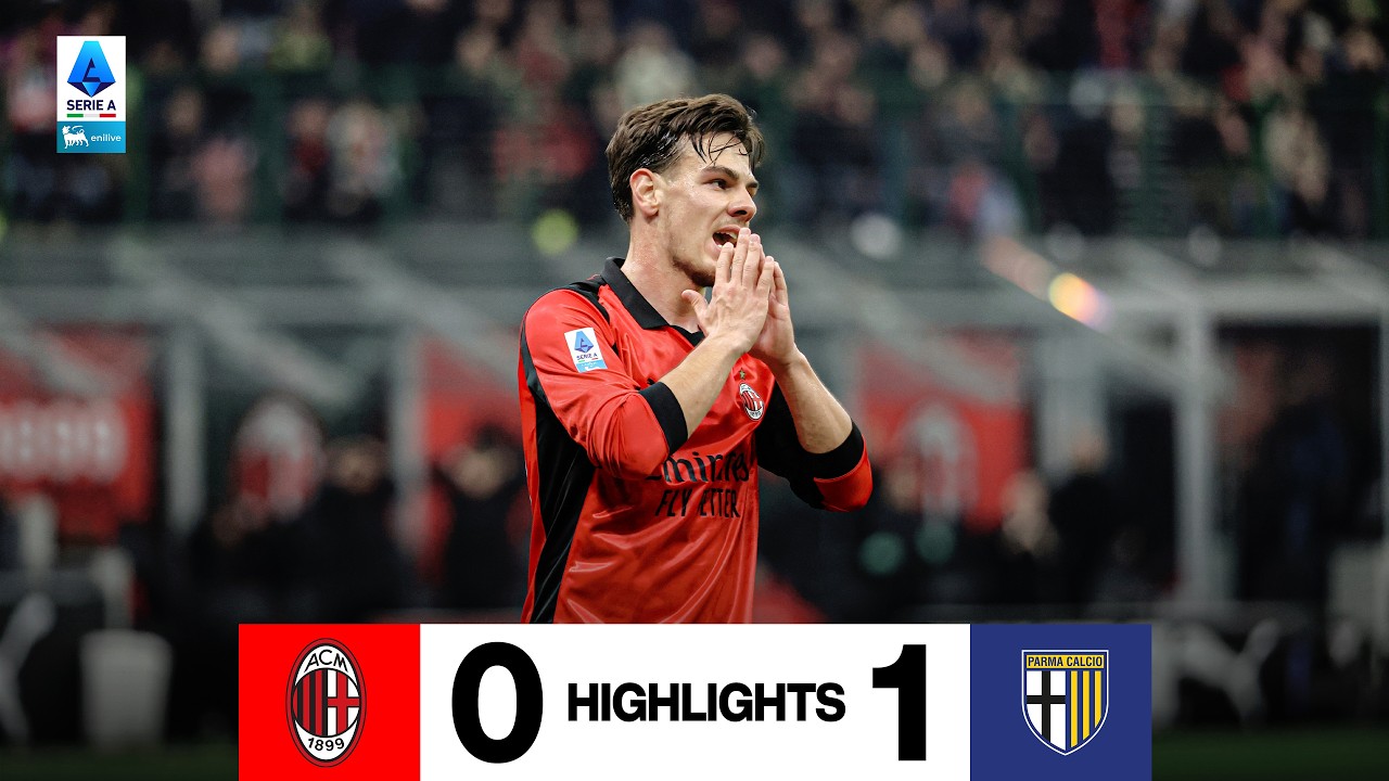 Tante occasioni, un palo di Leão, ma finisce in sconfitta | Milan 0-1 Parma | Highlights Serie A