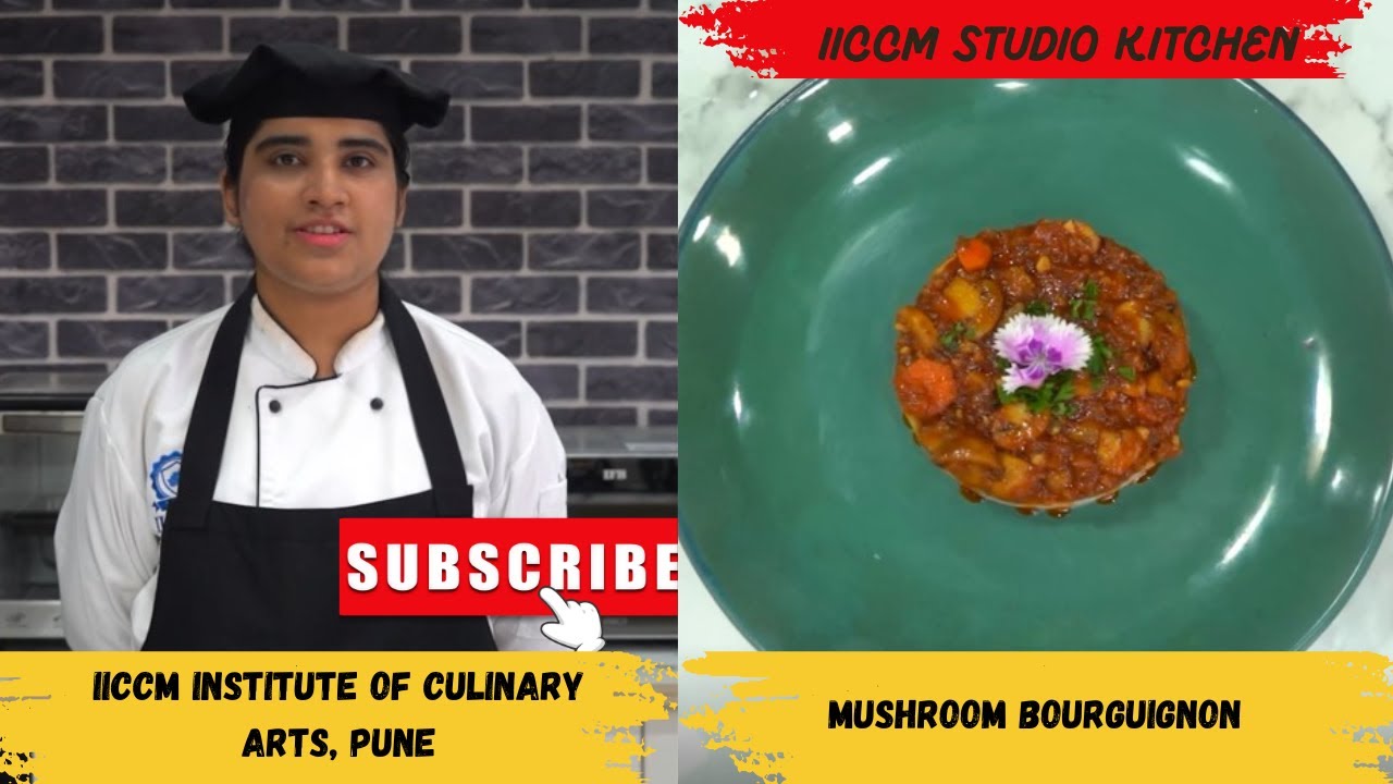 MUSHROOM BOURGUIGNON| mushroom bourguignon | IICCM College of Culinary Arts