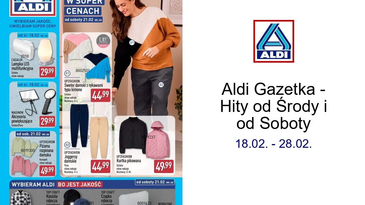 Aldi Gazetka - Hity od Środy i od Soboty 18.02. - 28.02.