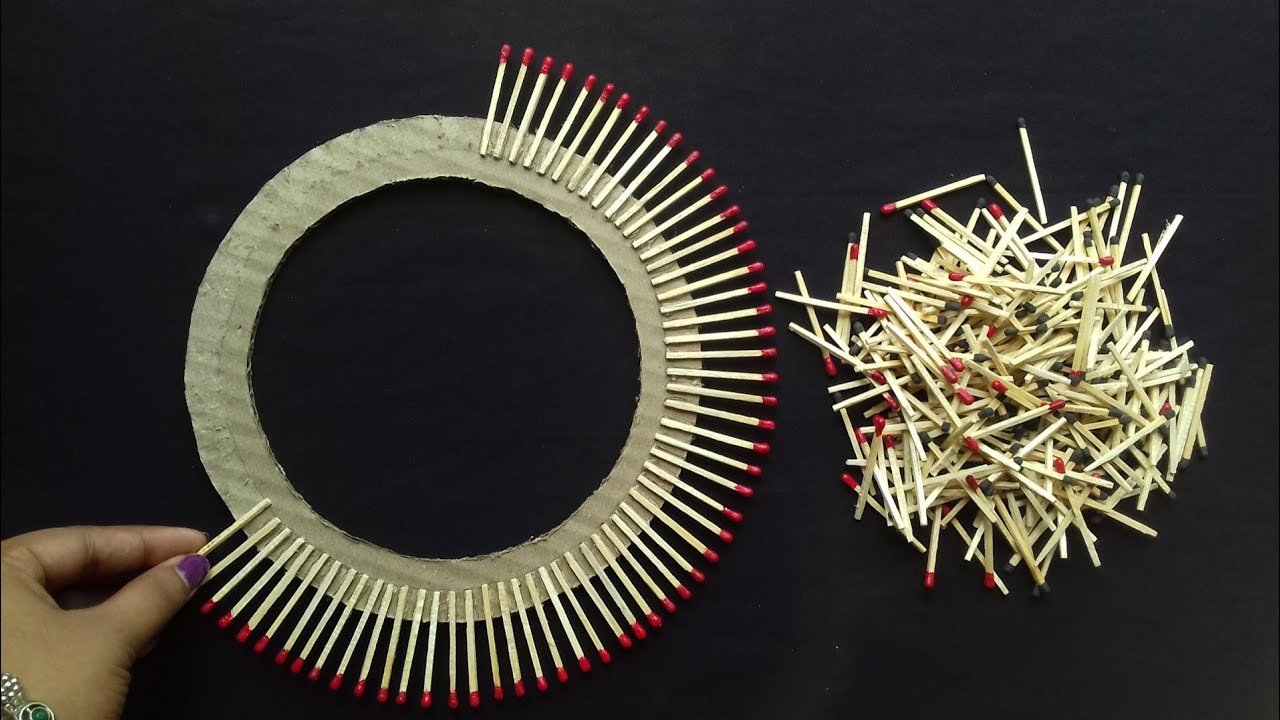 Beautiful Wall Hanging Craft | Best Out Of Waste Matchsticks @craftgallery96