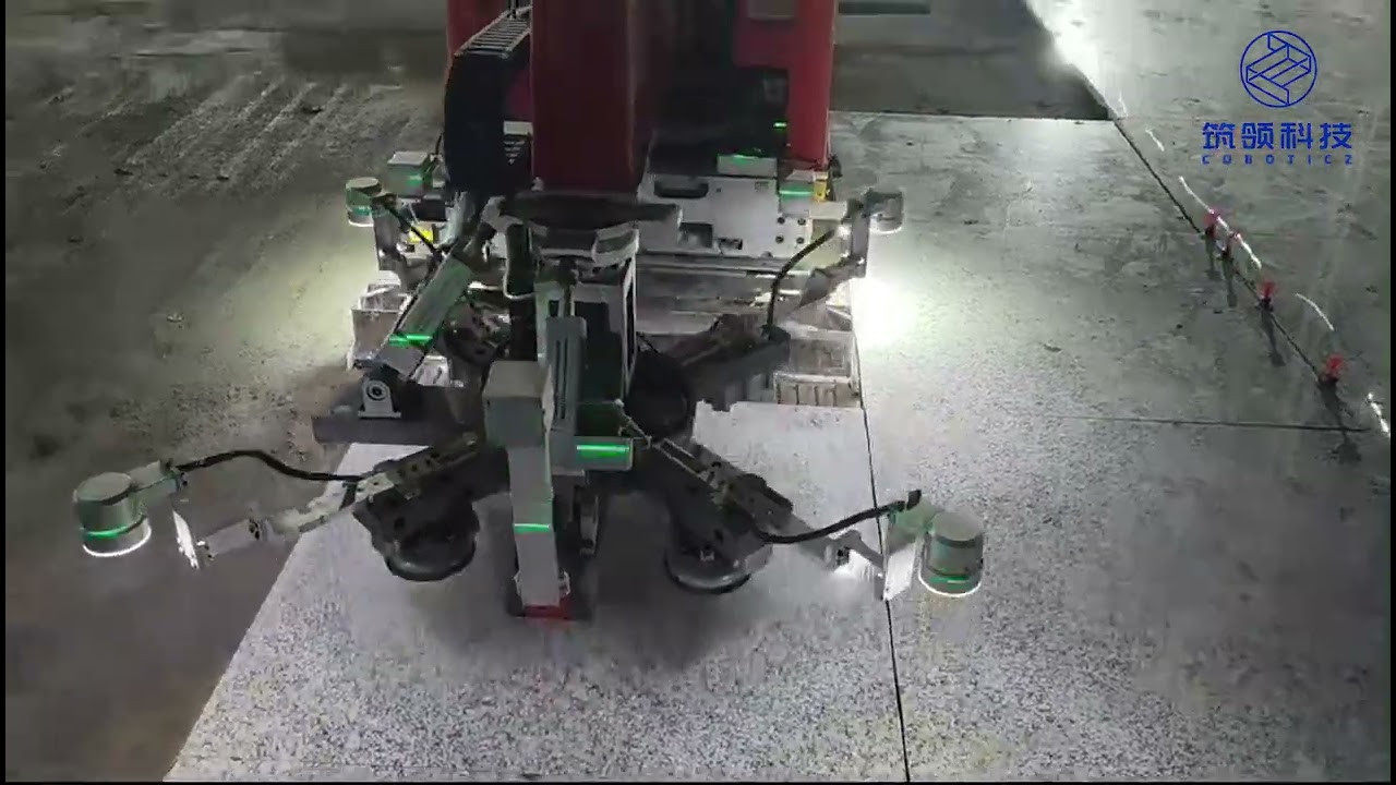 Robot for Stone Paving and Floor Screeding in metro station Shenzen, Guangdong, China