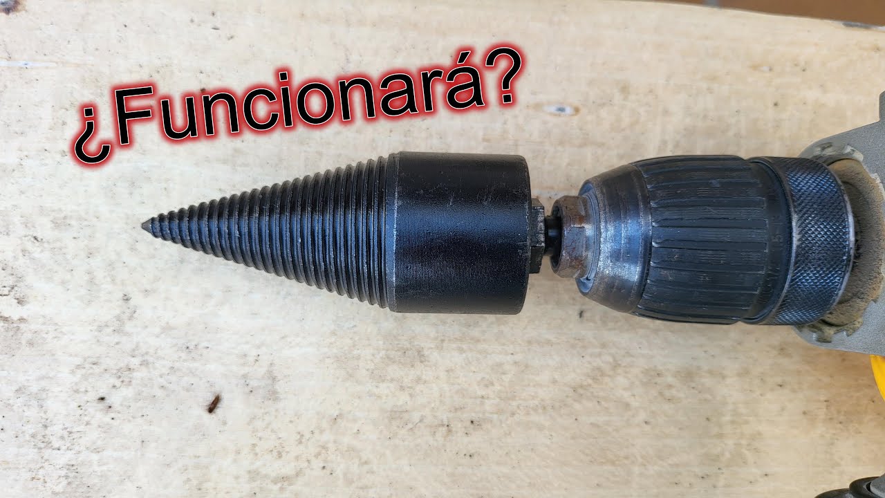 CONO PARA TALADRO PARA RAJAR LEÑA broca cono para leña abrir leña con taladro