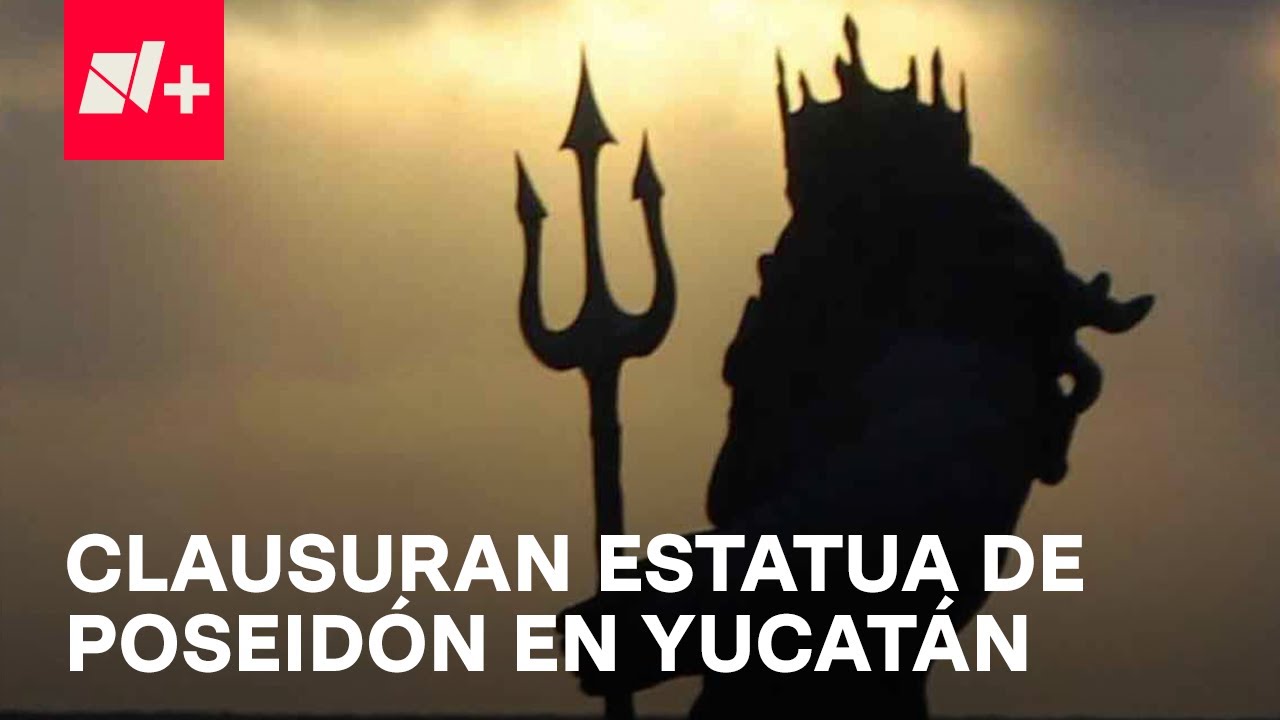 Estatua de Poseidón Pierde la Batalla en Progreso, Yucatán - En Punto