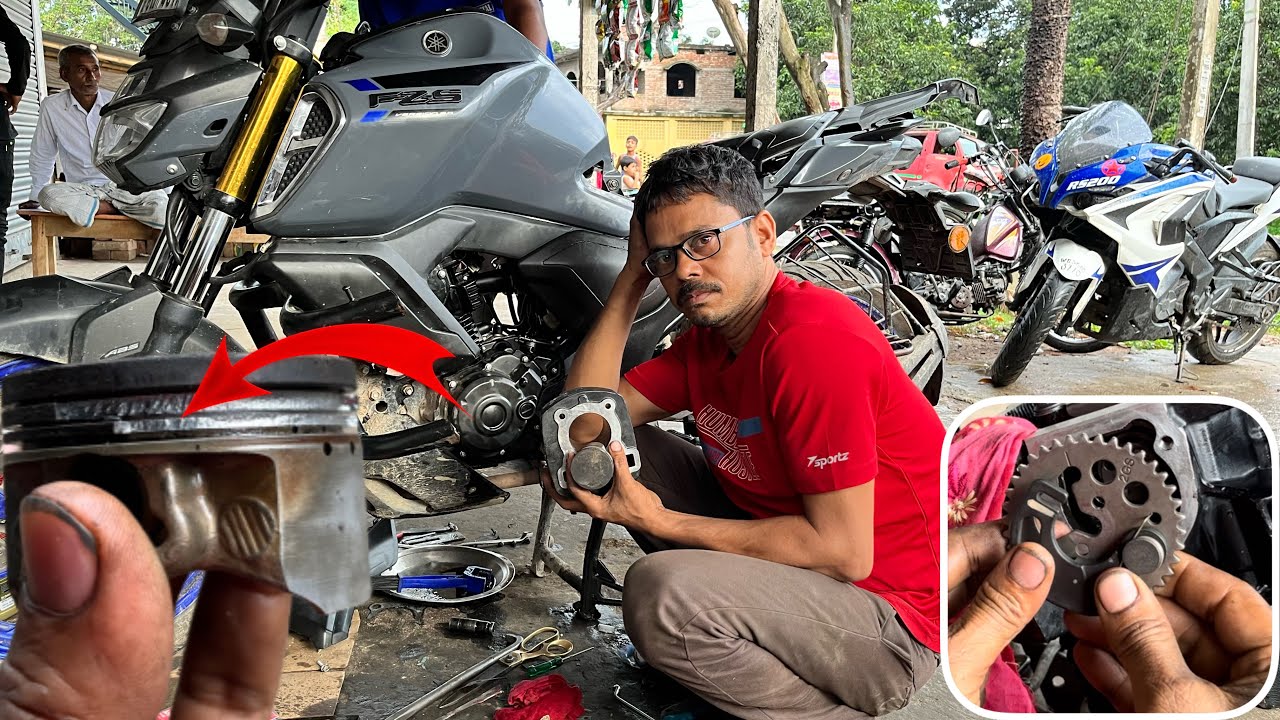yamaha Fzs bs6 air filter per engine oil anekay rijan kay/एयर फिल्टर से एजिंग ऑयल आने के कारण के ही