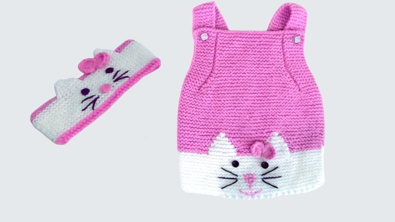 Простое изготовление повязки на голову Hello Kitty с милым котом (0-6 месяцев)