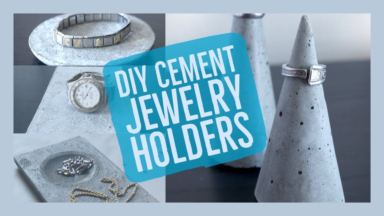 DIY Concrete Jewelry Holders/Displays
