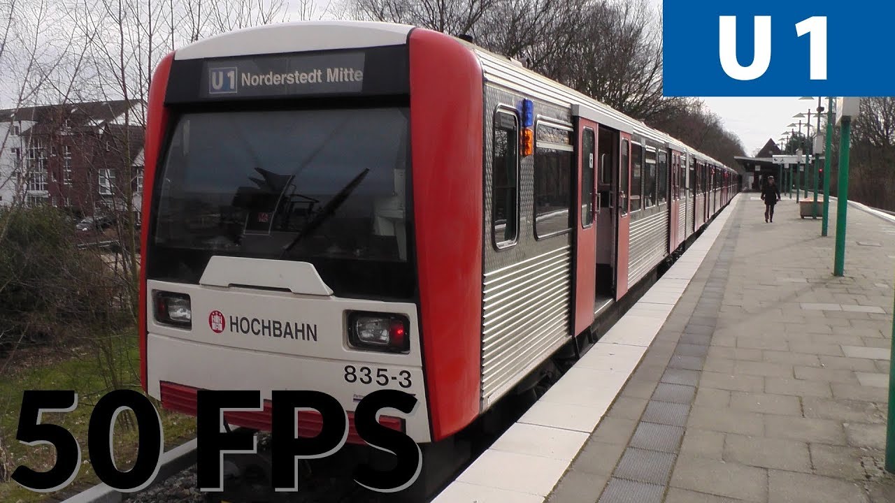 Hamburg U-bahn Metro Ride on U1 with DT3: Großhansdorf-Volksdorf-Farmsen