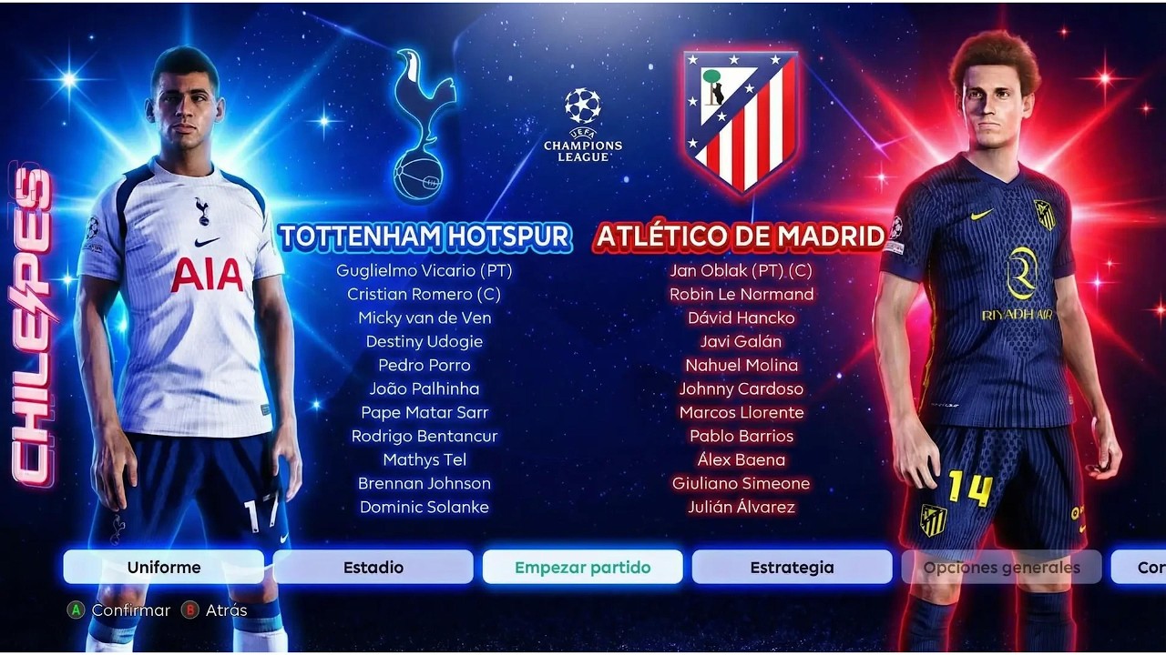 Tottenham vs Atlético de Madrid, octavos de final 