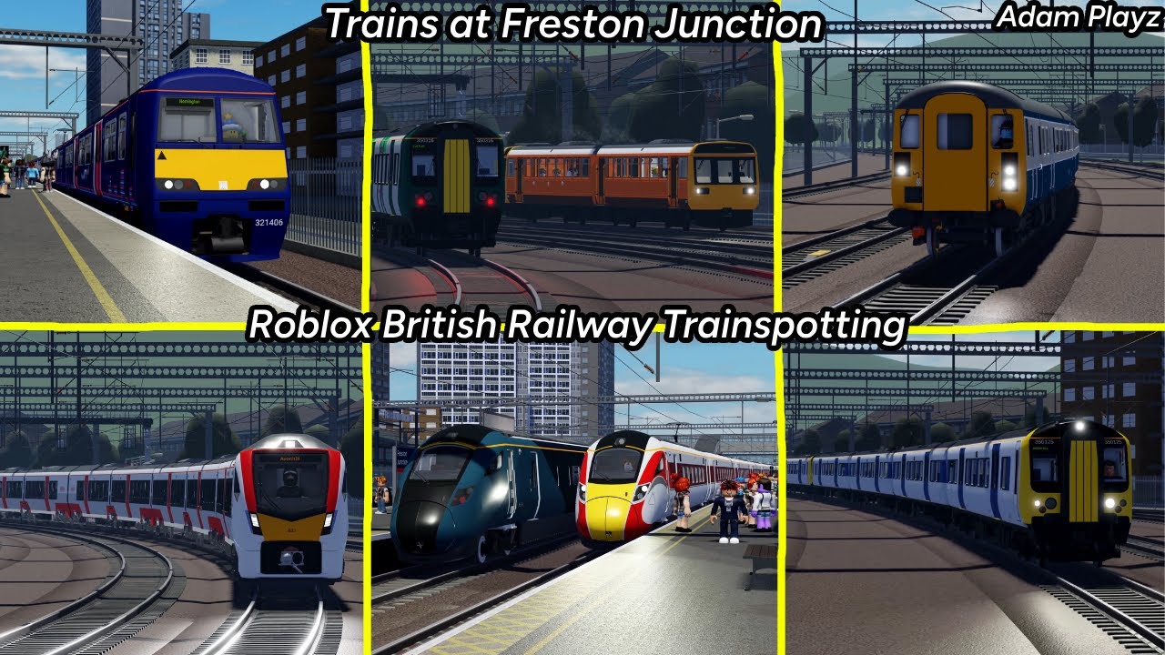 Trains at Freston Junction (Roblox British Railway Trainspotting 02/07/25)