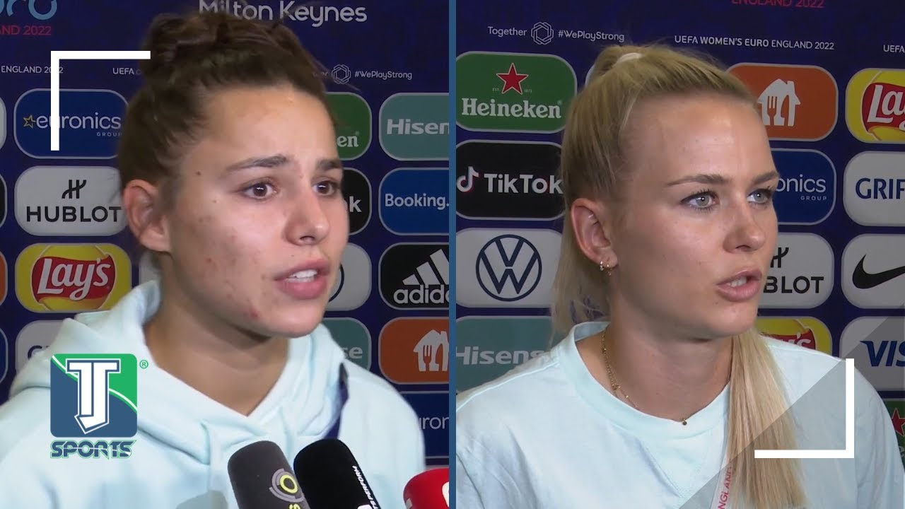 Lena Oberdorf und Merle Frohms sprechen über Deutschlands Einzug ins EM Finale 2022