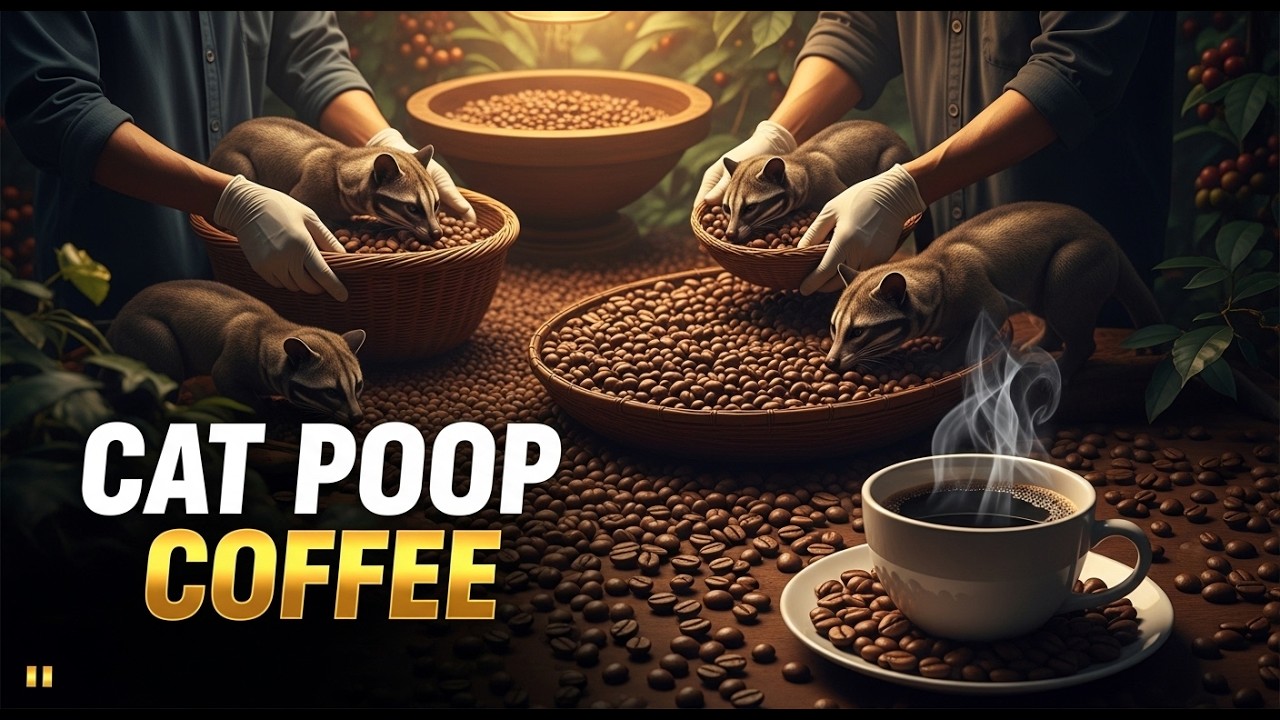 How Cat Poop Coffee Is Made In Factory | Coffee Manufacturing Process