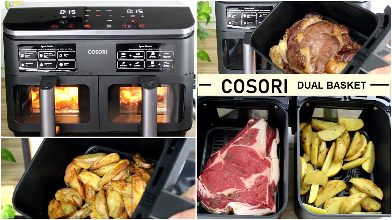 Ti mostro la FRIGGITRICE AD ARIA CON DUE CESTELLI: LA COSORI DUAL BASKET, per cuocere 2 cibi insieme