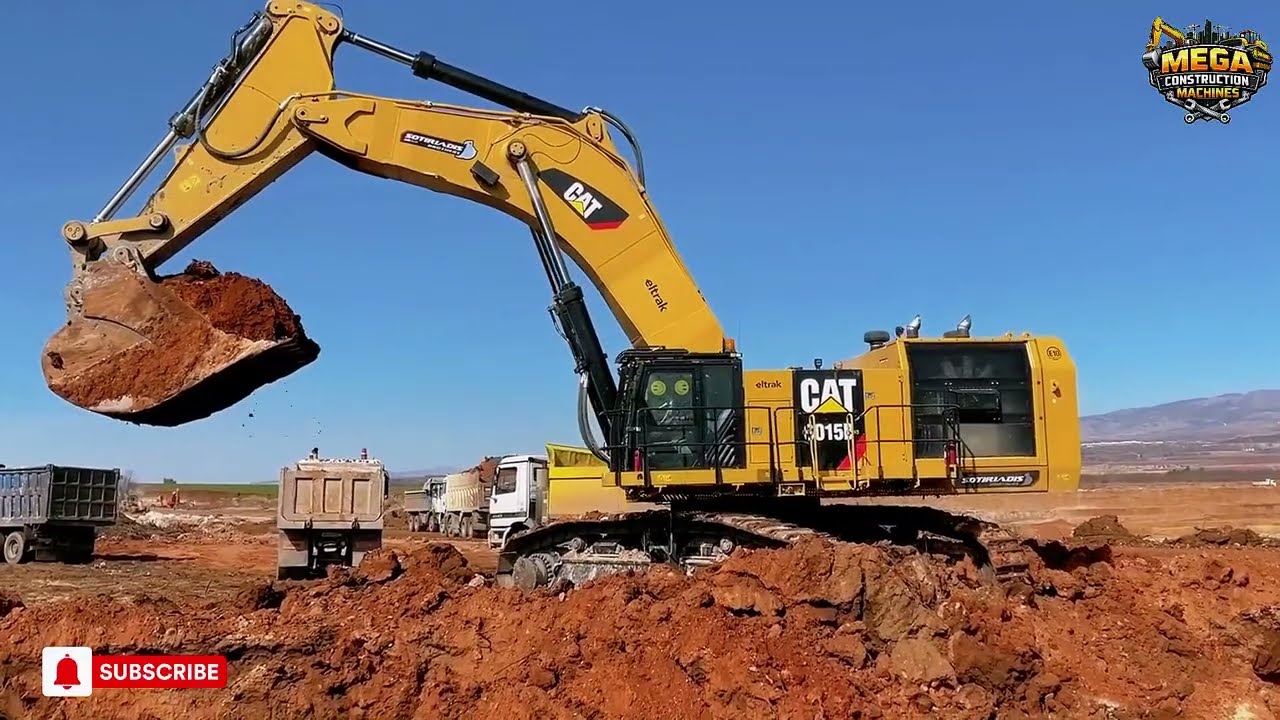 Massive Caterpillar 6015B Excavator Loading Trucks in Two Passes | Extreme Mining Power