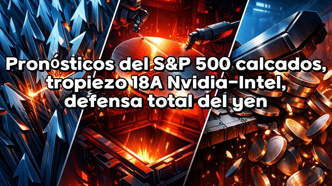 Pronósticos del S&P 500 calcados, tropiezo 18A Nvidia-Intel, defensa total del yen