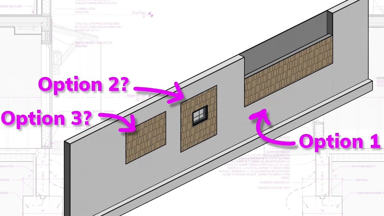 Встраивание стен в фундаментные стены в Revit (консультации в рабочее время)