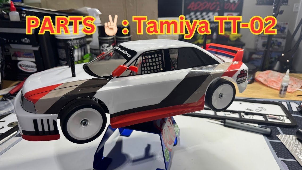 Tamiya TT-02 Audi: Time to get the body painted and Finish the build Part two!