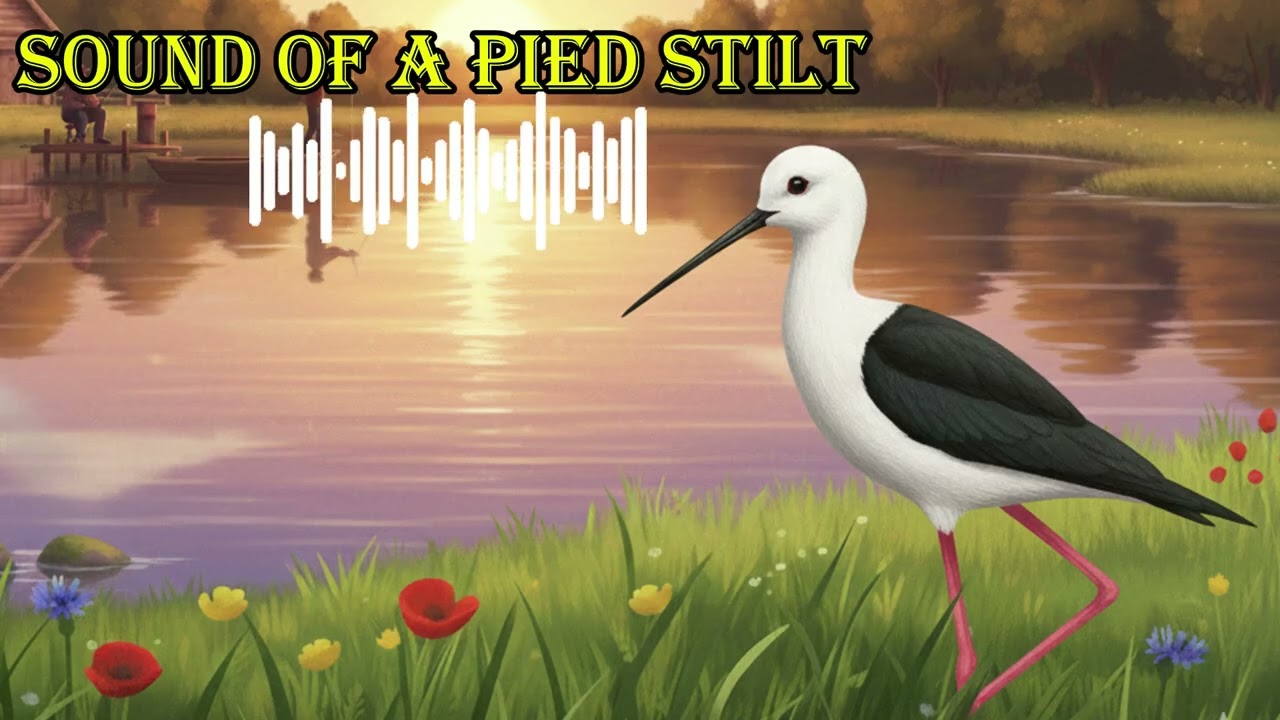 SOUND OF A PIED STILT 🔊 What does a pied stilt sound
