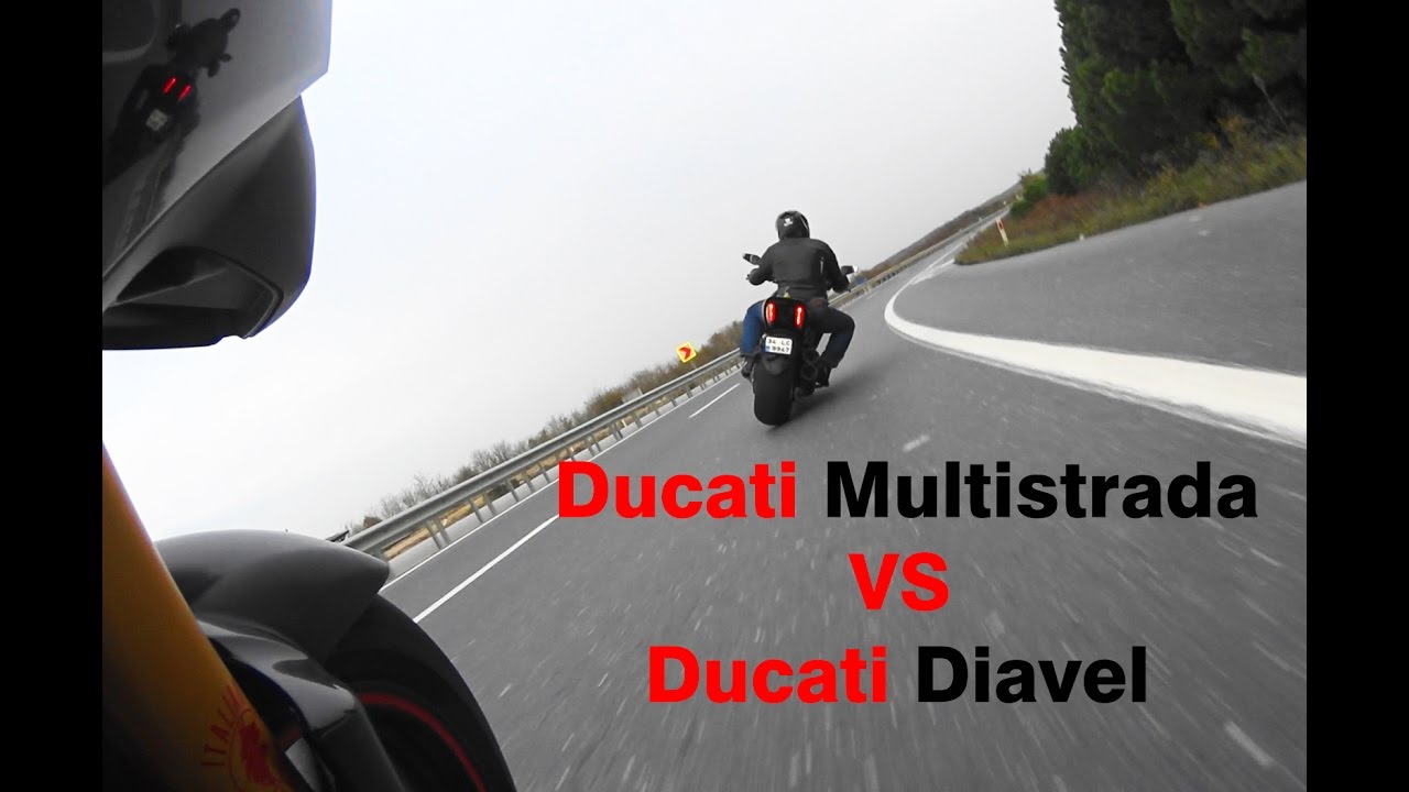 Ducati Multistrada Chasing Ducati Diavel