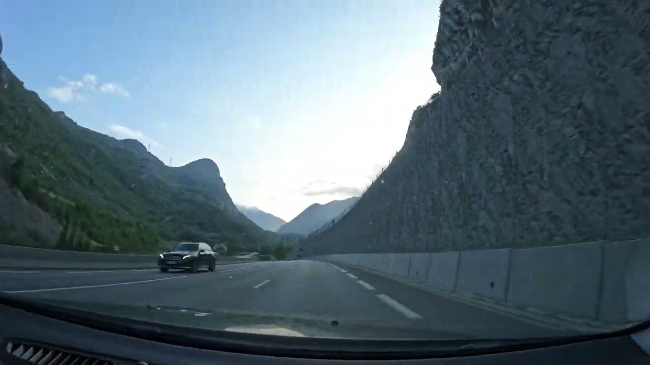 Driving from Genève to Tignes