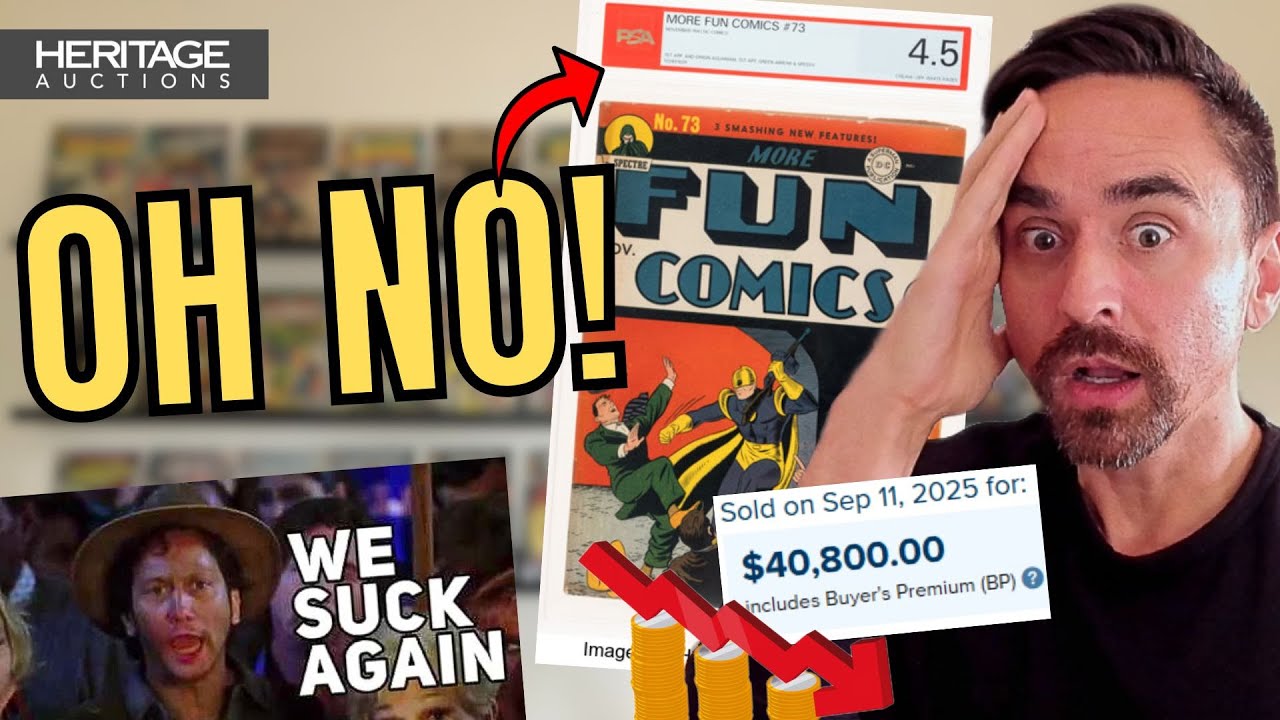 Collectors Buy LABEL Not BOOK as PSA Sale Goes Soft At Heritage! Comic Auction Recap...