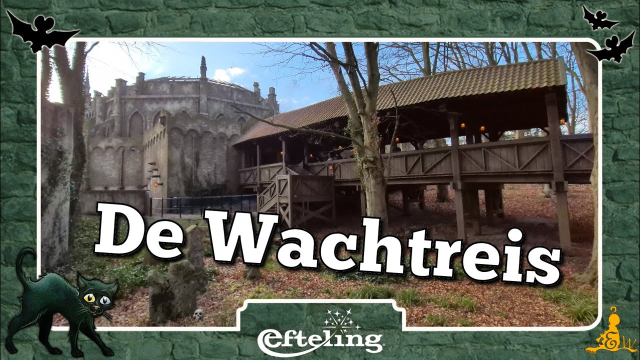 [#Efteling] 🐈‍⬛ Wachtreis DANSE MACABRE op een rustige dag (4K)