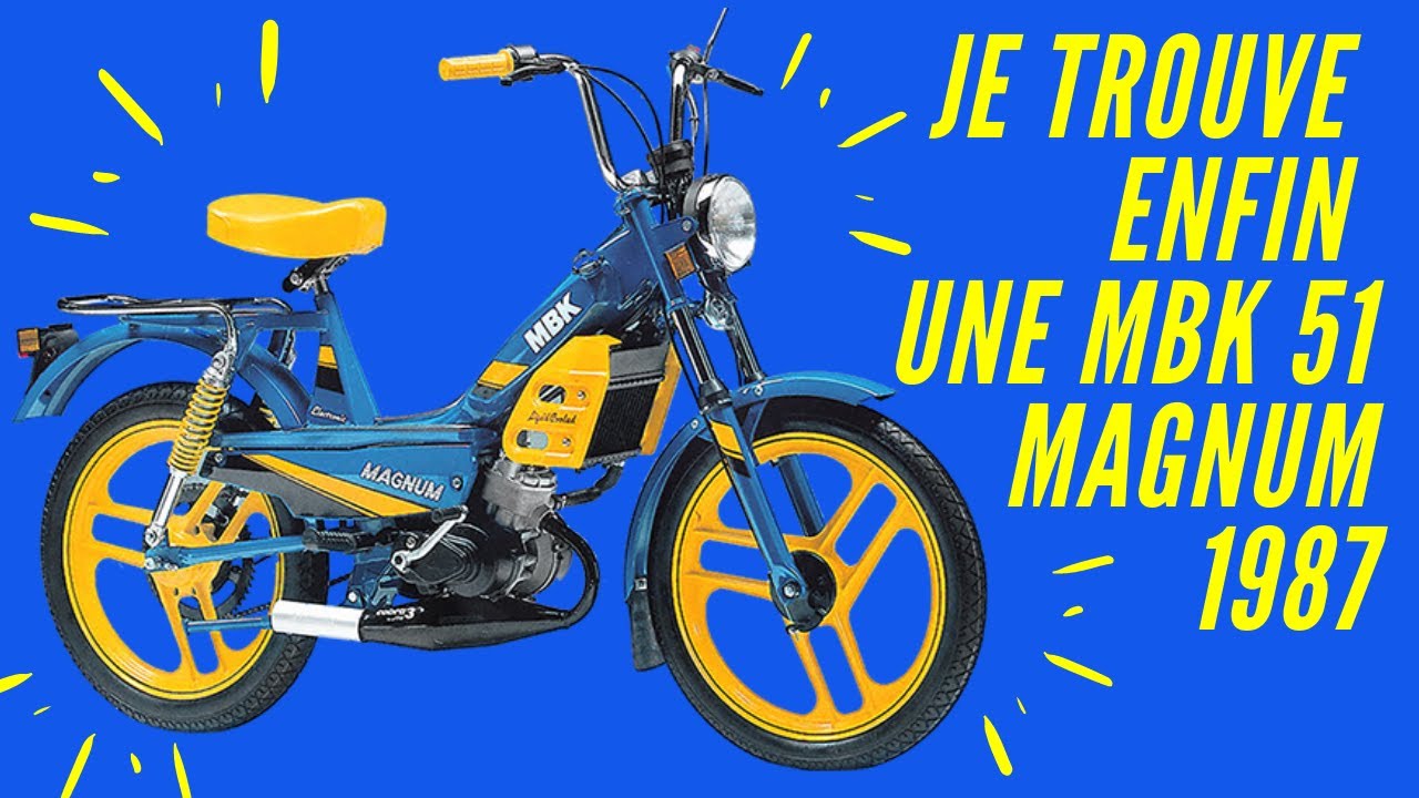 MBK 51 MAGNUM de 1987 Présentation de la 51 telle que je l'ai achetée. Démarrage avant sa rénovation