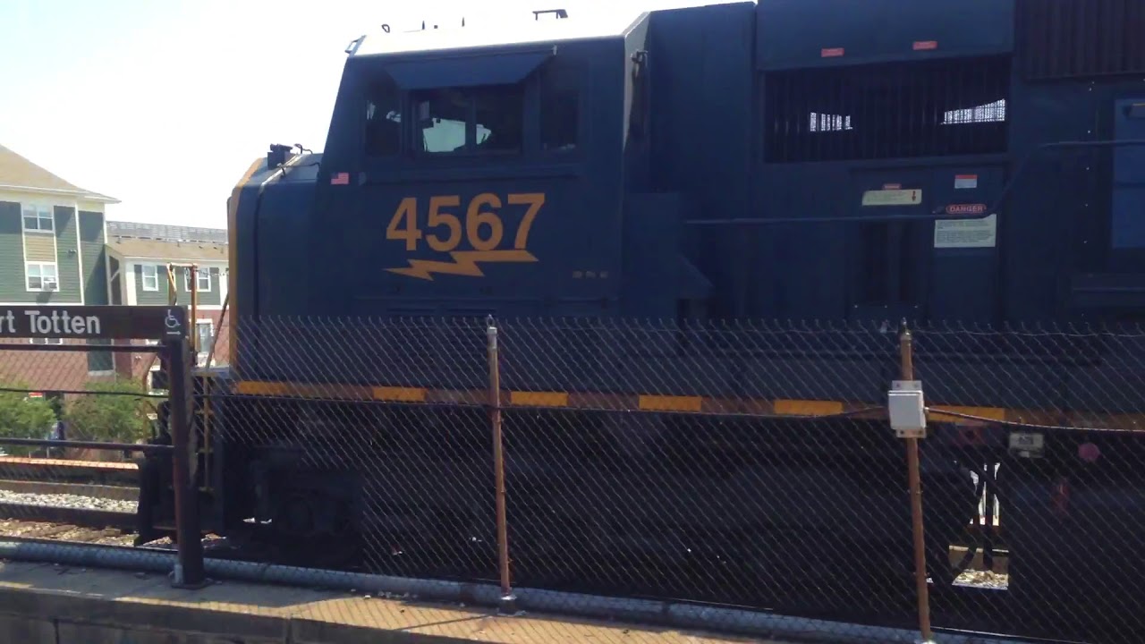 CSX Autorack Train In Fort Totten Station, Washington D.C.