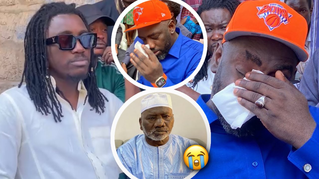 Niang kharagne lo pleure devant Wally seck qui présente ses condoléances après le décès de son papa