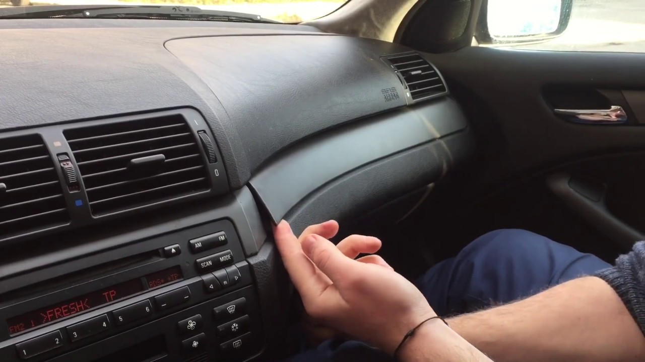 BMW e46 cd - radio player remove DIY