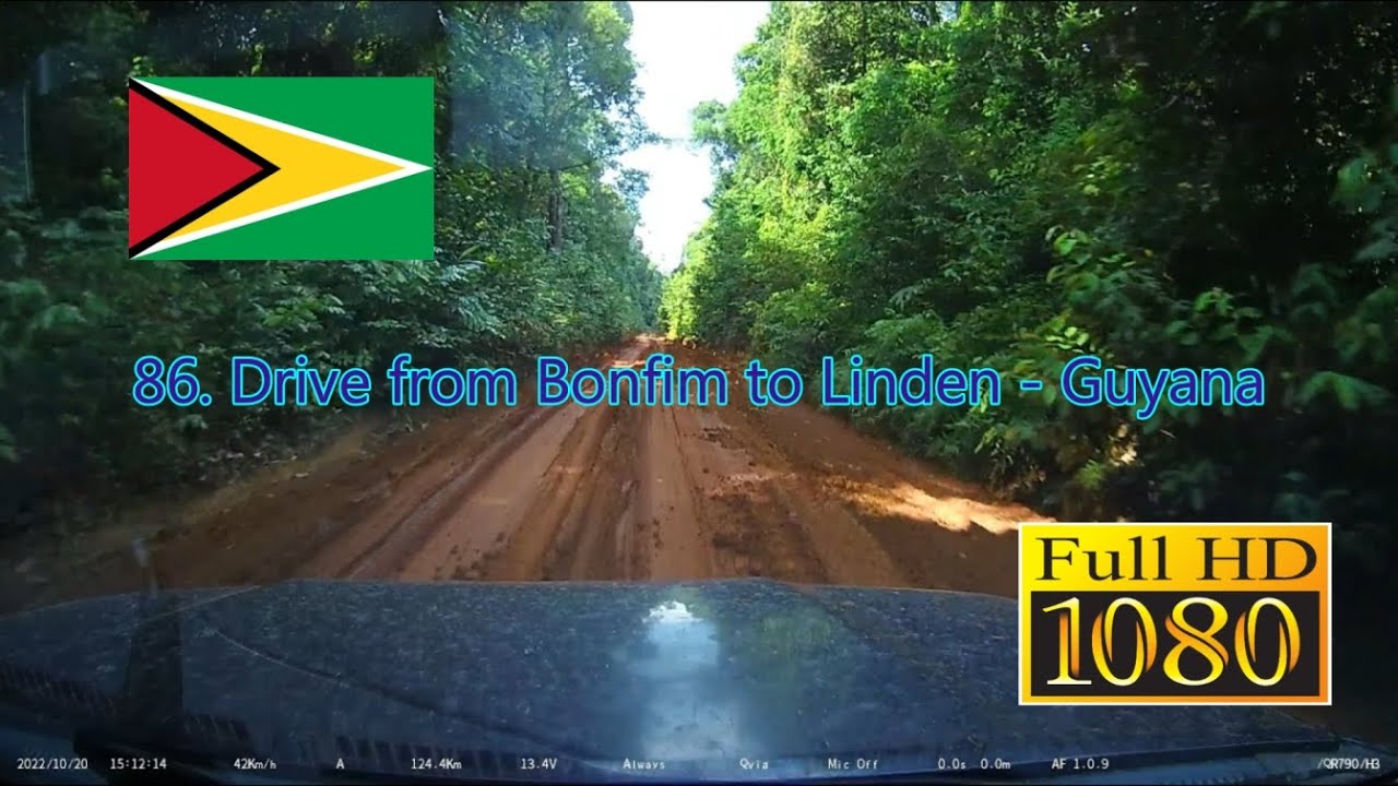 86.🇬🇾 Drive from Bonfim to Linden - Guyana