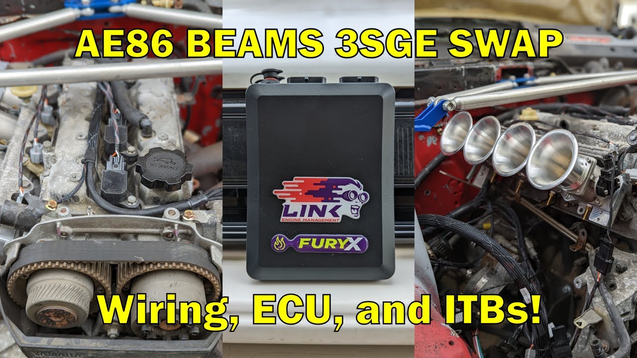 LEVIN AE86 Restoration - BEAMS 3SGE Wiring Harness, ITBs, and STANDALONE ECU || Panic Made