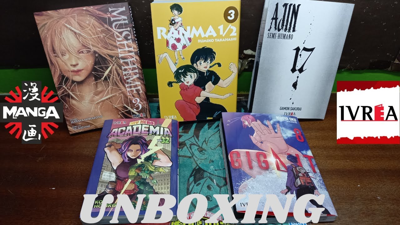 📚 MANGA Unboxing 045: Gigant, My Hero Academia, Mushihime, Ranma 1/2 + Review AJIN Semi-Humano 👥