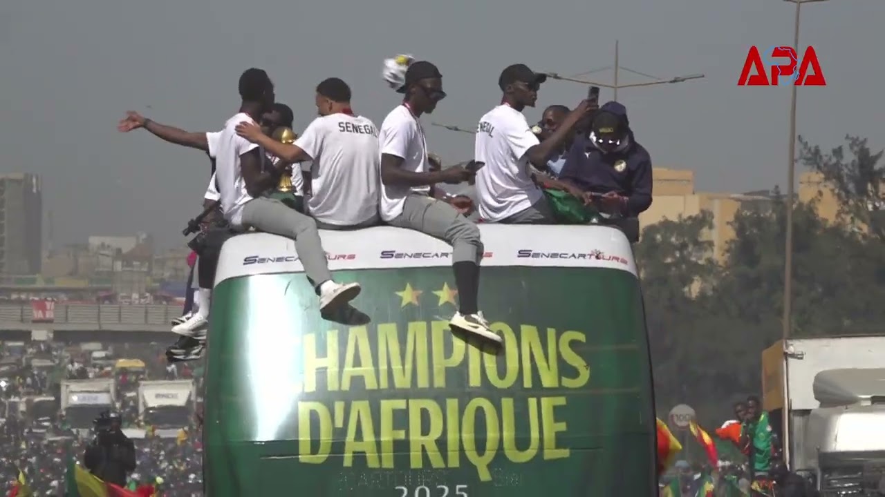 Sénégal/CAN 2025 : parade populaire des champions d’Afrique à Dakar