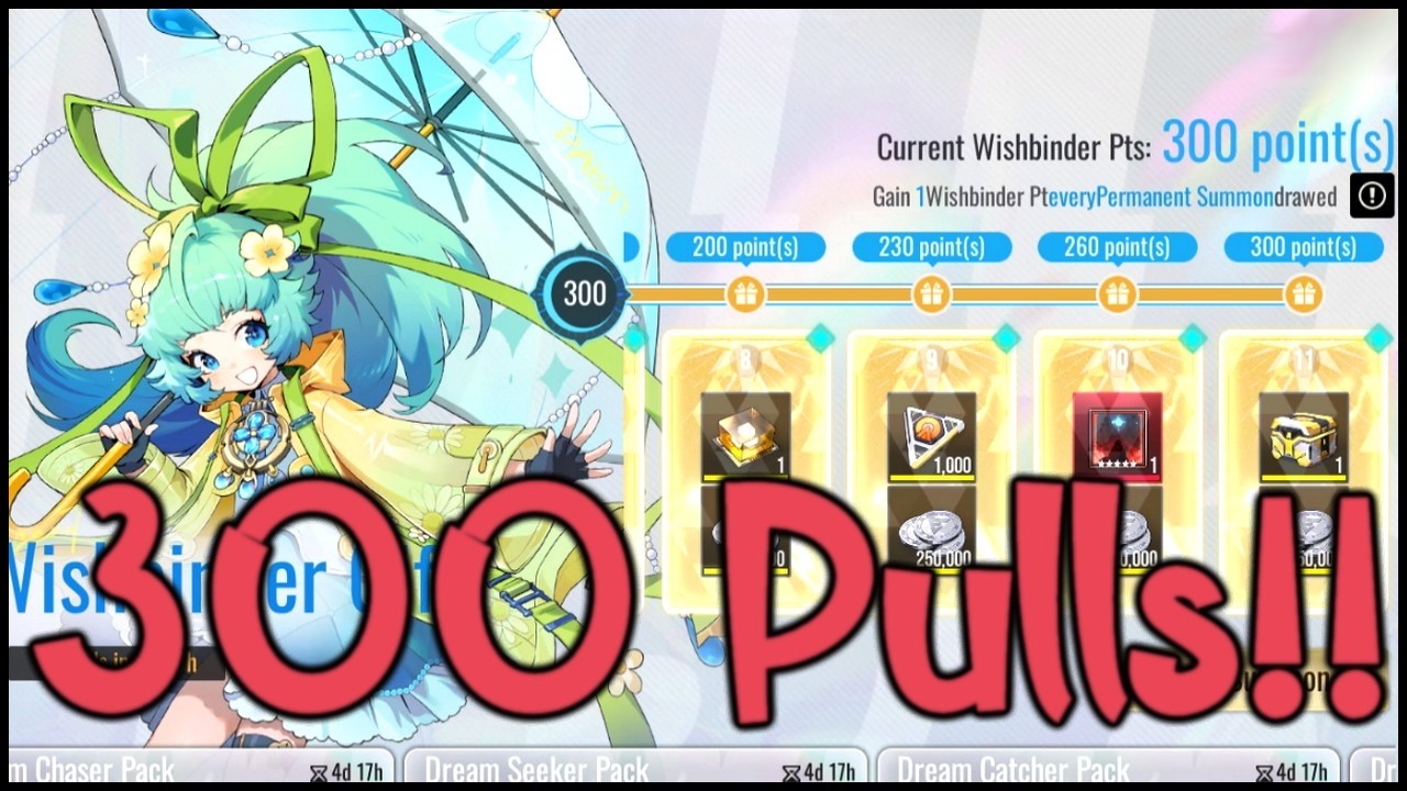 300 Summons In Wishbinder Event! Etheria Restart