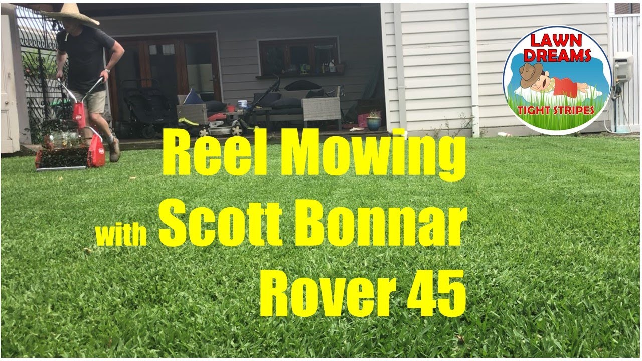 Scott Bonnar Rover 45 cylinder mowing sir Walter buffalo lawn