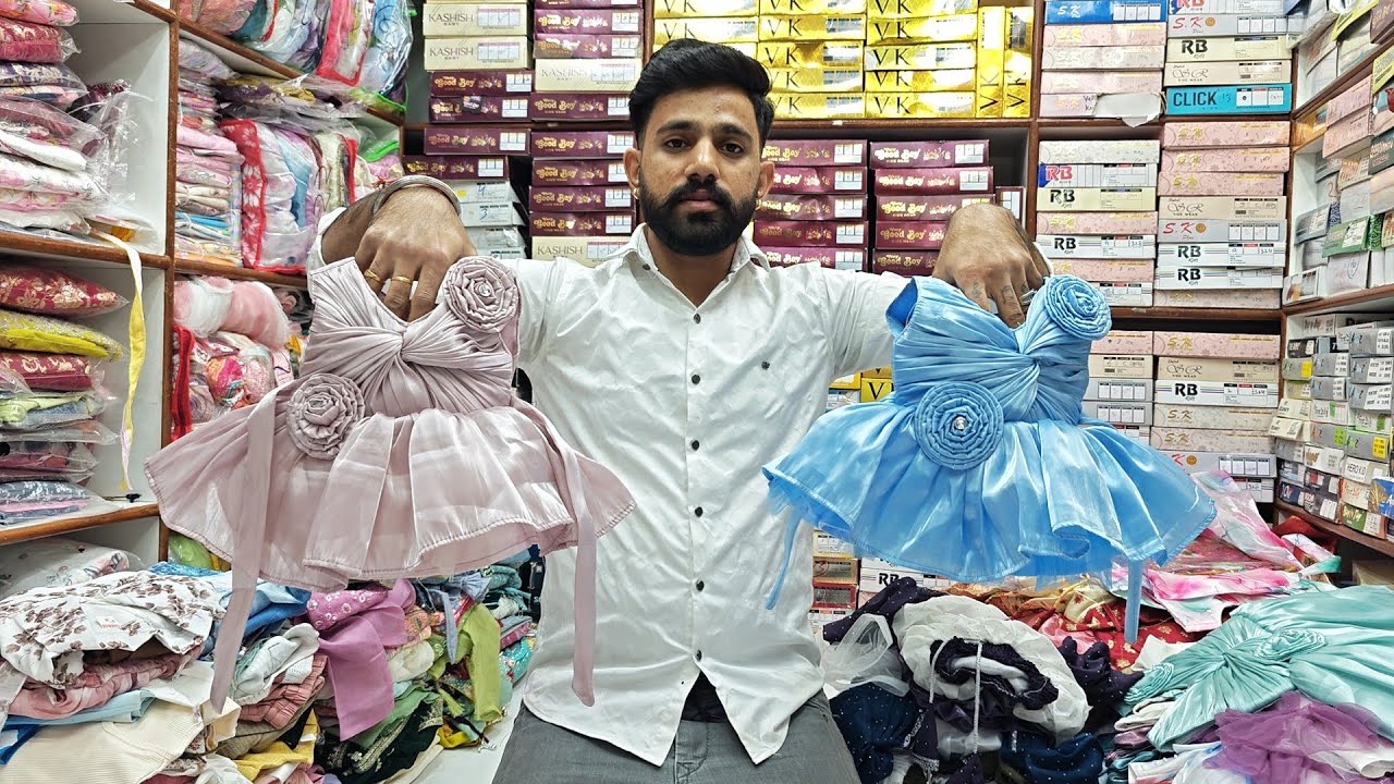 Chickpet Bangalore Wholesale Kidswear 85Rs/Kidswear Fancy&Ethnic Dresses/Single Courier AVL/Shopping