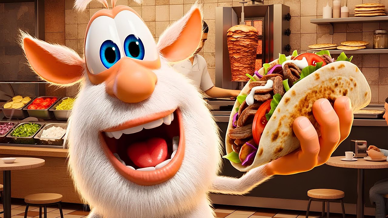 Booba 🌯 Döner Yemek 💥 Çocuklar ve Bebekler İçin En İyi Çizgi Filmler