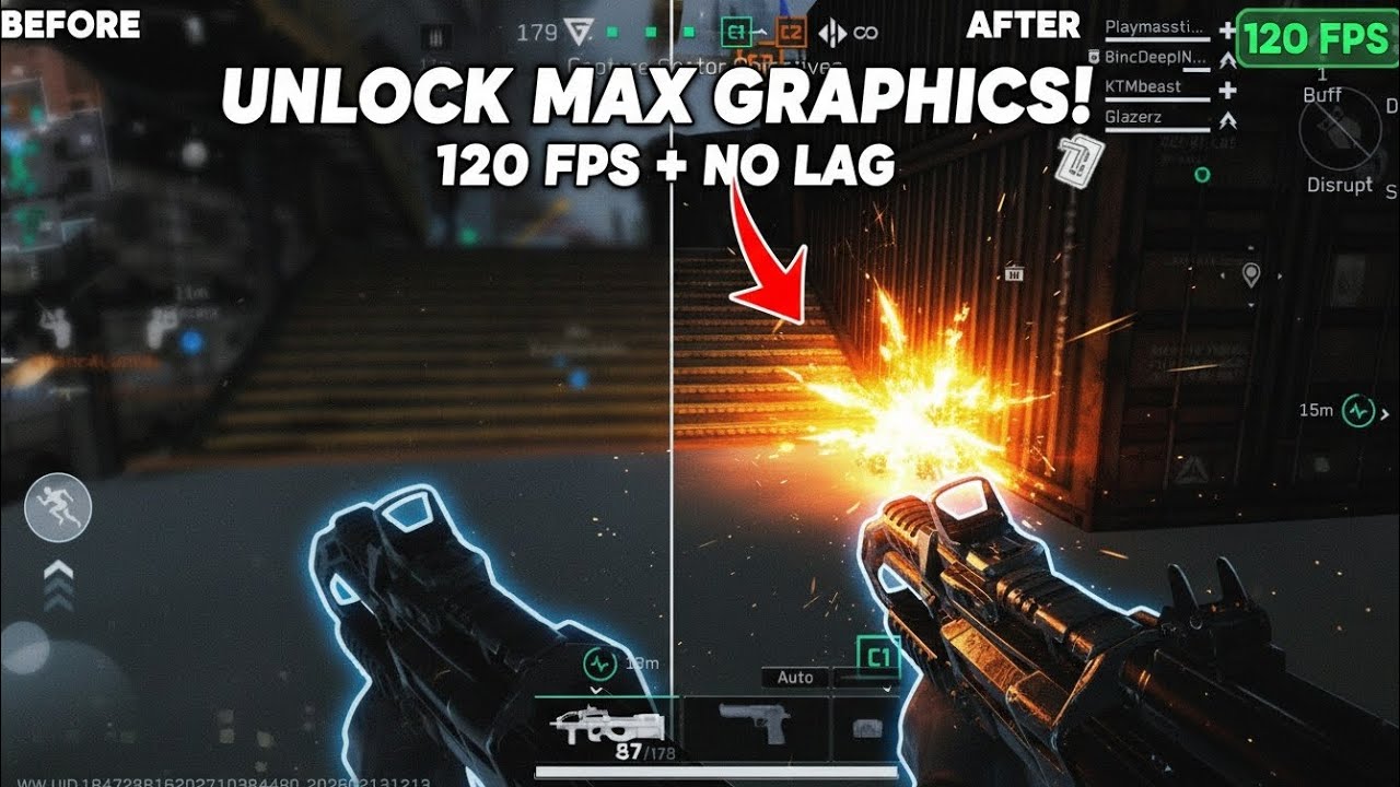 DELTA FORCE MOBILE - MAX GRAPHICS CONFIG + NO LAG 120FPS GAMEPLAY (SEASON 8 MORPHOSIS)