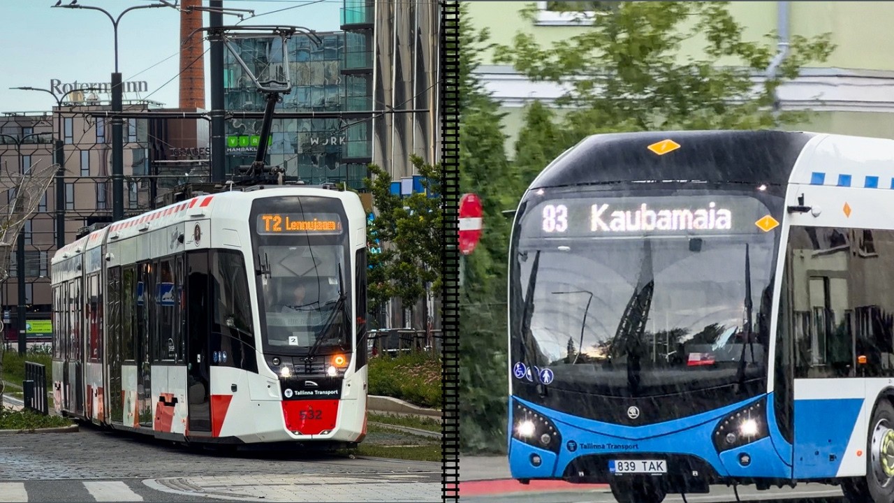 New Trolleybuses, Trams and Trains in Tallinn, Estonia 🇪🇪 | 2026