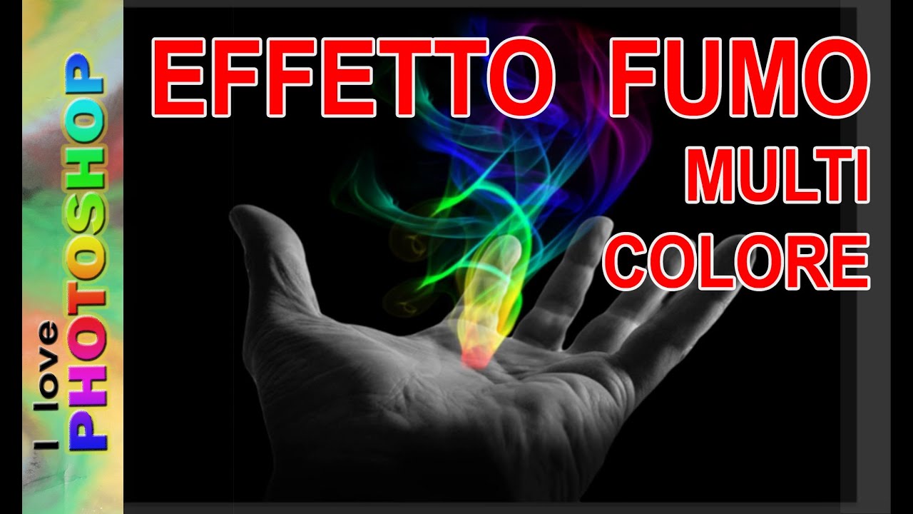 Photoshop tutorial italiano - Fotoritocco con fumo colorato, photoshop effetto fumo