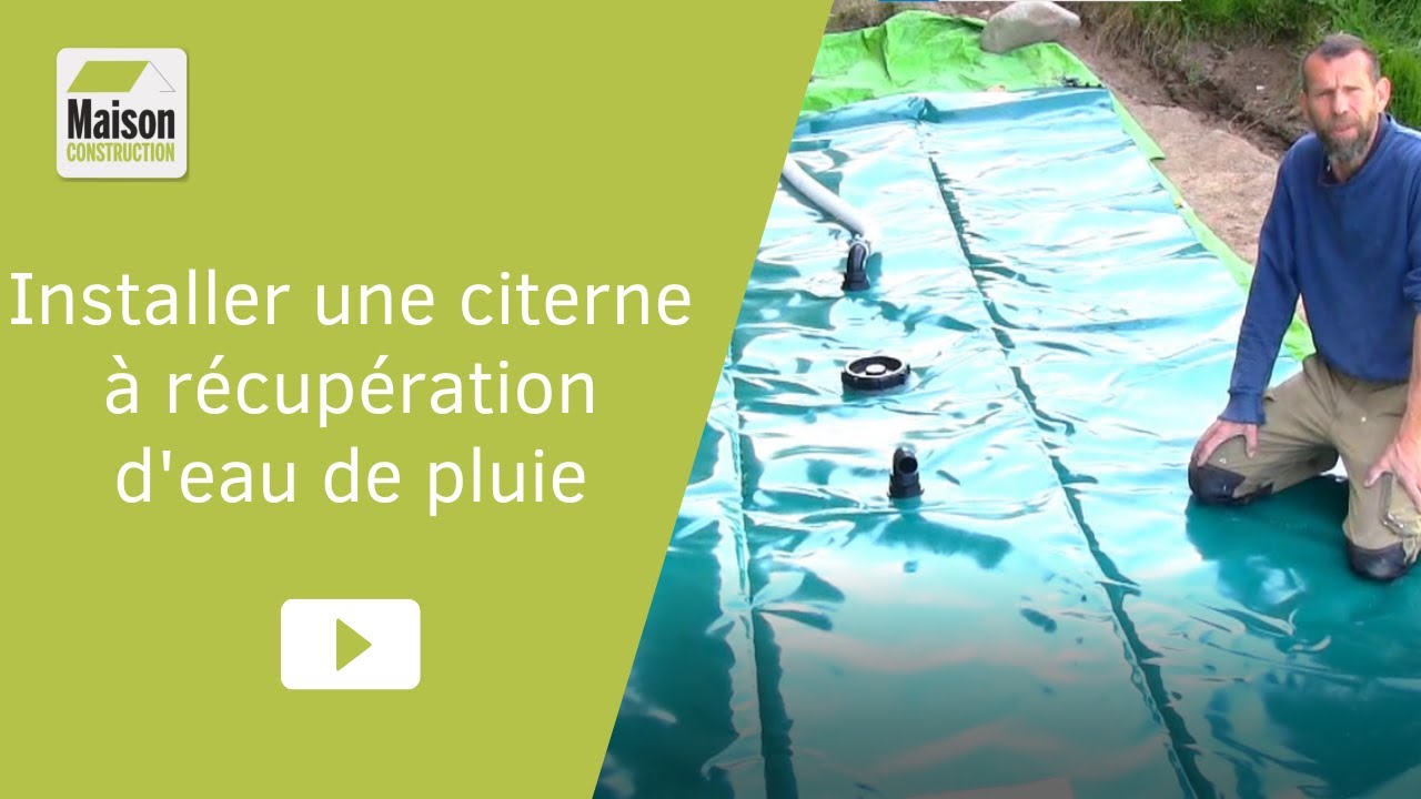 Installer une citerne à récupération d'eau de pluie