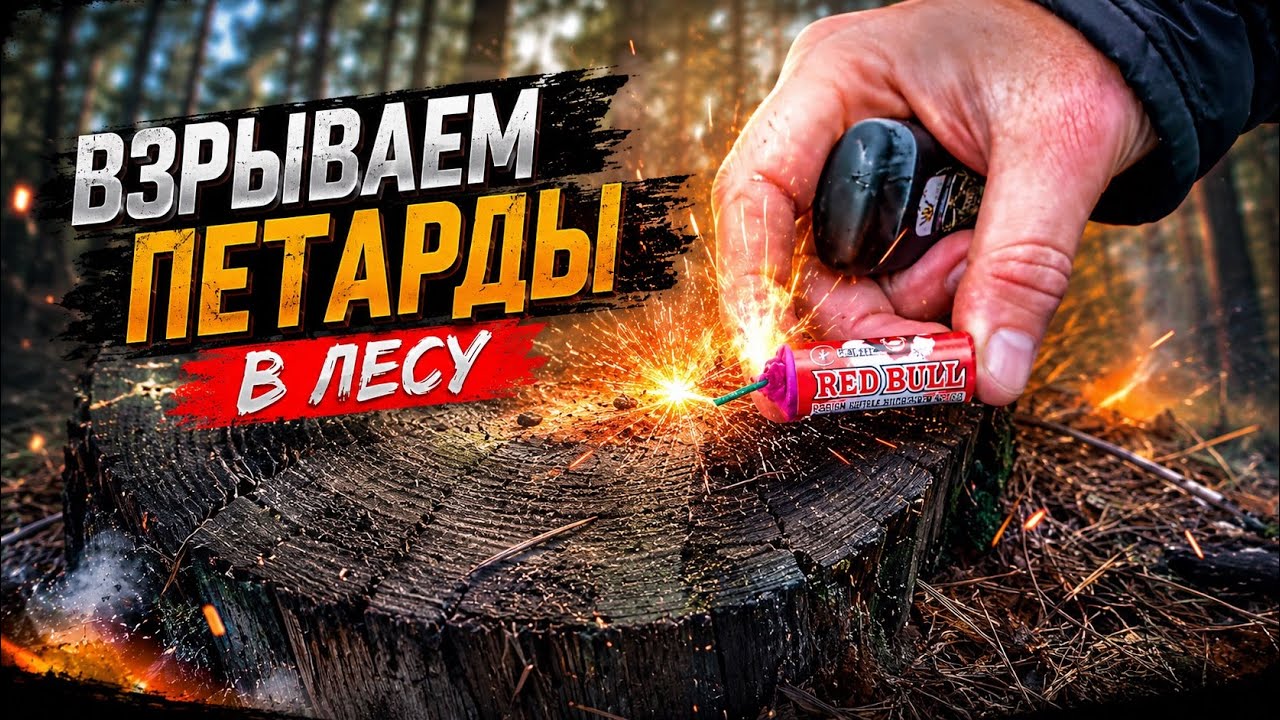 ✅ ВЗРЫВАЕМ ПЕТАРДЫ 🧨 CRAZY MAN💥 C4 🔥 ПЕТАРДА RED BULL 💣