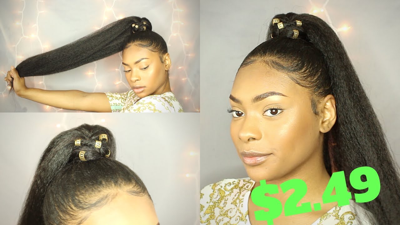 MOST NATURAL KANEKALON PONYTAIL  (LESS THAN $3) | MICAH JHANEA