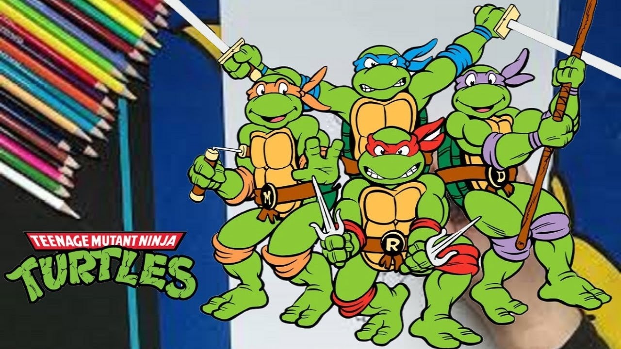 How to draw and color #42 Ninja Turtles / Comment dessiner et colorier Les Tortues Ninja #42