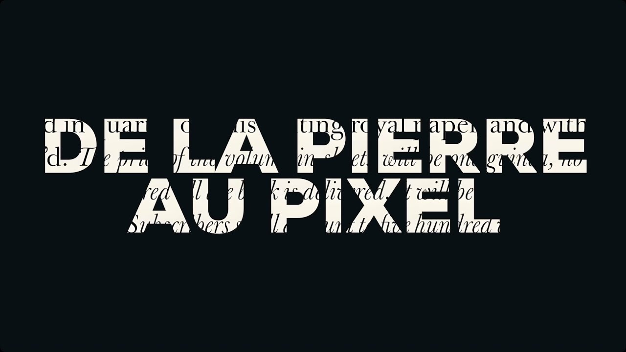 De la pierre au pixel : histoire de la typographie