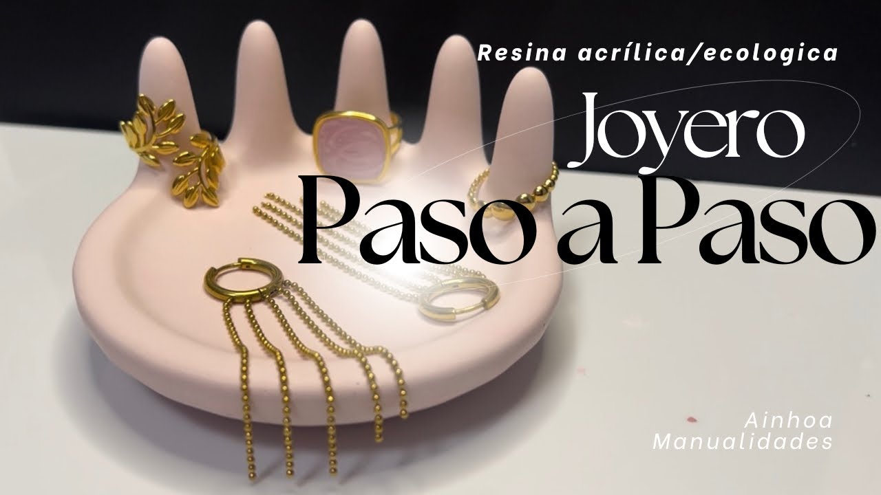 Tutorial para hacer joyero con resina acrílica/ecologica paso a paso fácil #resina #cemento #yeso 