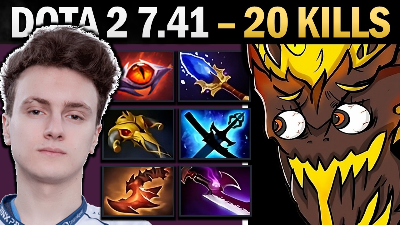 Shadow FIend with Silveredge and Aghanims - Dota 7.41